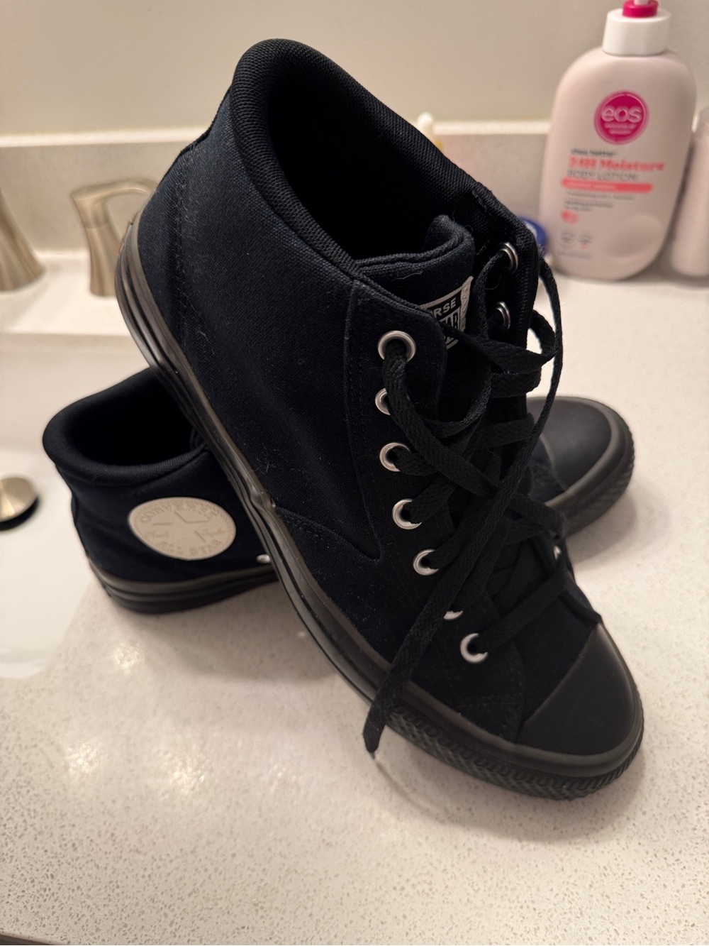 Converse Black High-Top Canvas Sneakers for Men - Picture 4 of 4
